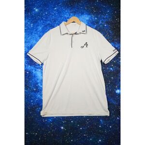 Extracurricular 4 Aces Polo Shirt Mens Large‎ White Golf Performance Embroidered